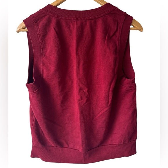 T.La Anthropologie V-Neck Sleeveless Sweatshirt NWT - Picture 13 of 13